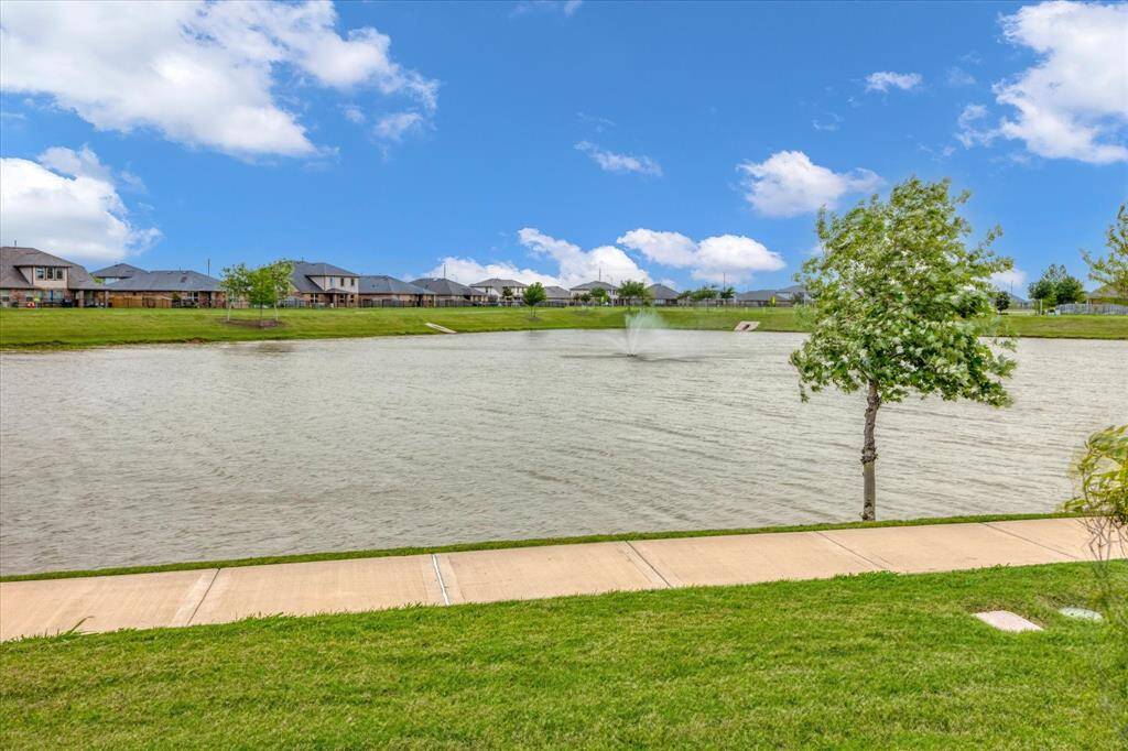 The large pond with walking trails.