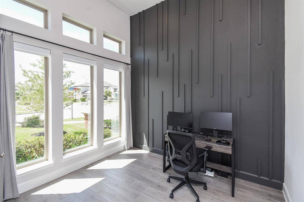 Entryway open to formal dining and formal living/study