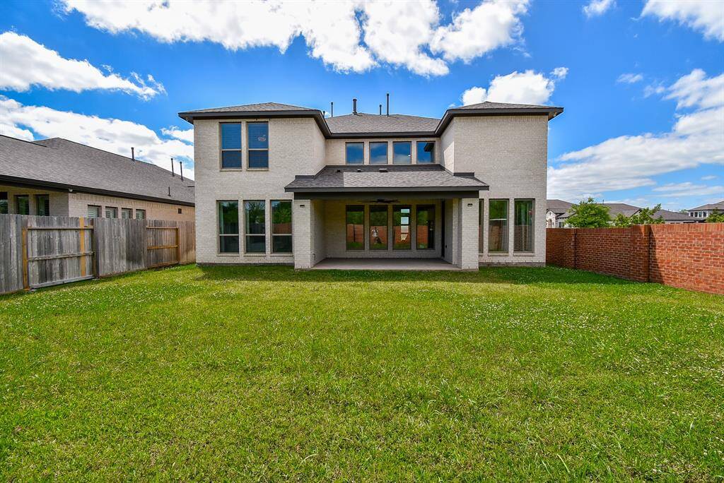 Rear view of the home