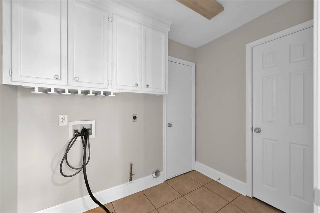 Upstairs laundry room