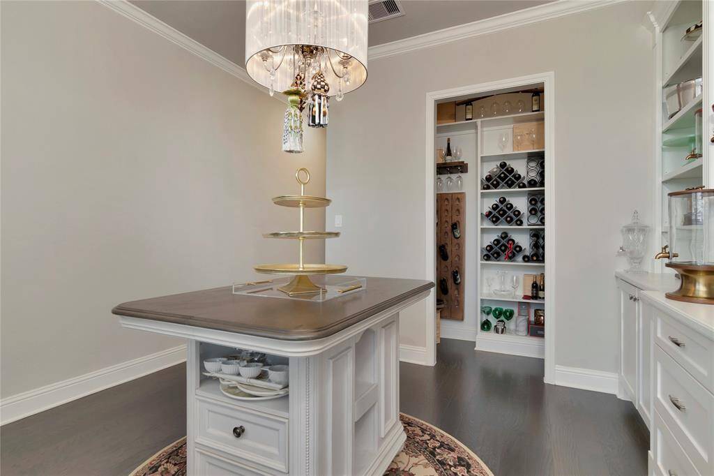 Customized the closet for a wine closet.