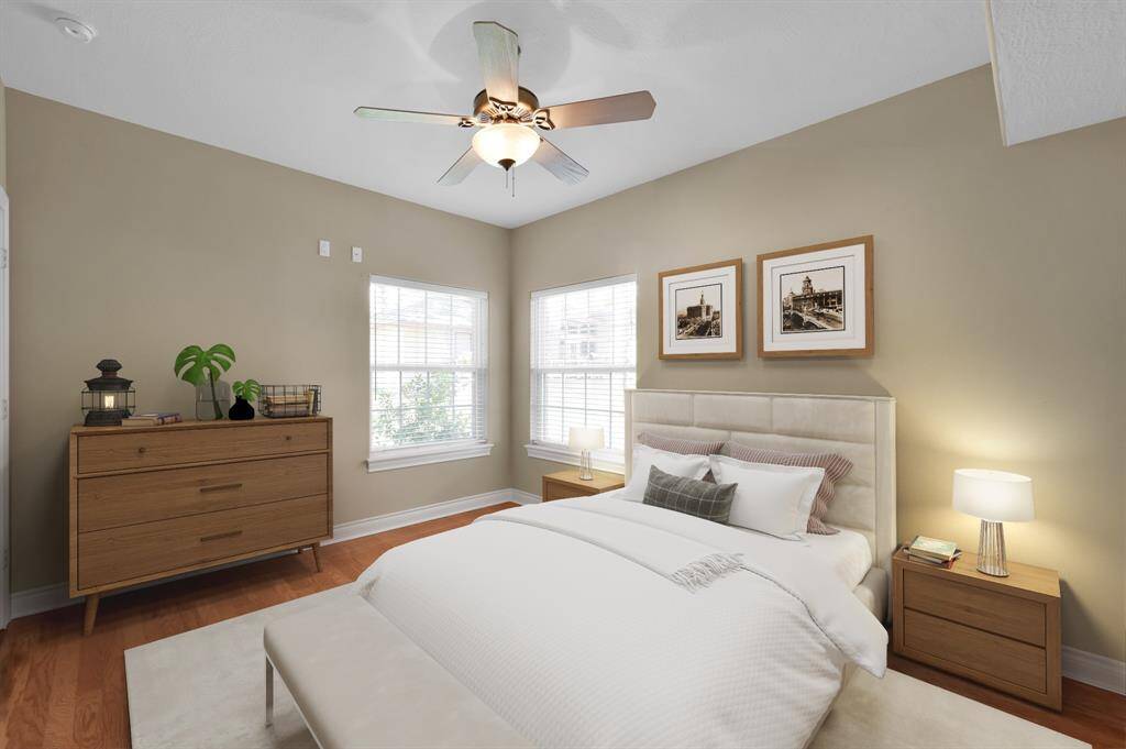 Secondary bedroom with full bathroom attached located close to the study