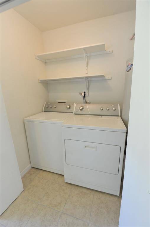 Washer and dryer inside the home.