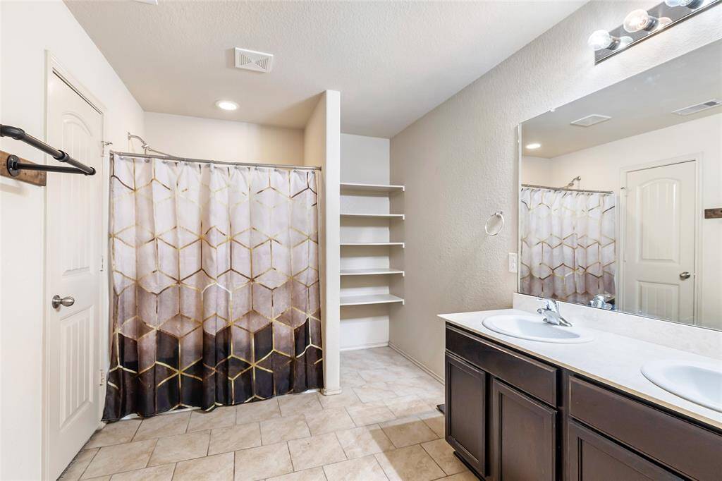 The primary bathroom