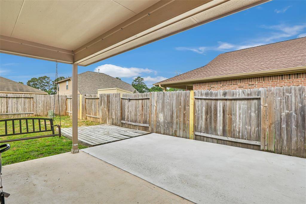 Lots of room on the back patio