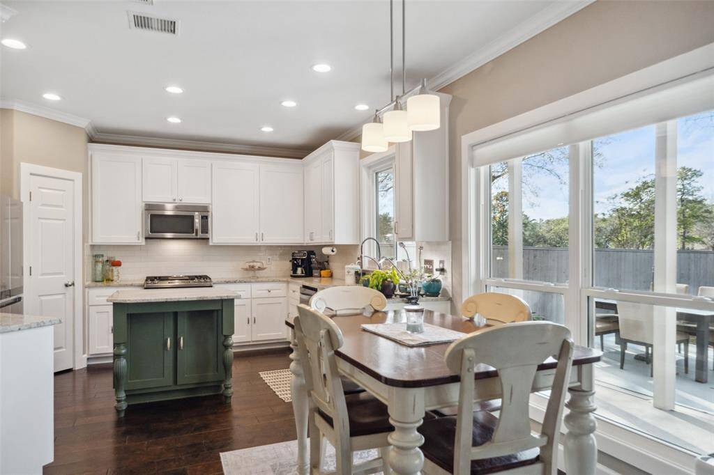 With room for a more casual eat-in area.