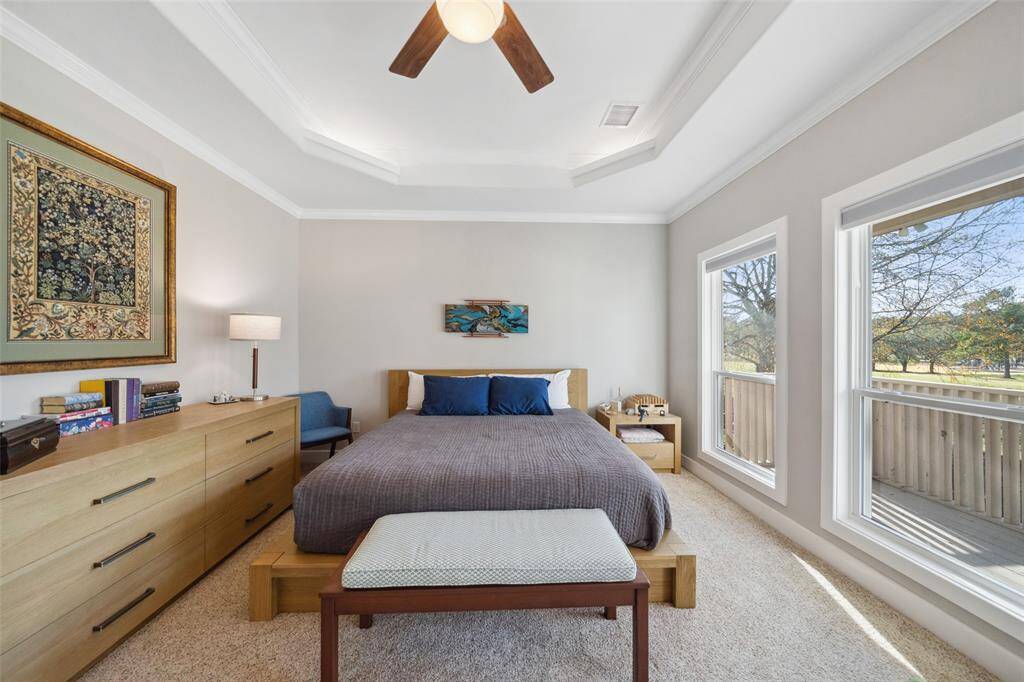 With beautiful views of the Greenbelt and park in the distance.