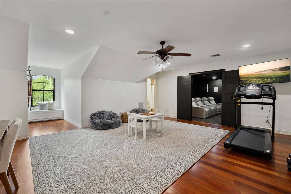 Upstairs game room