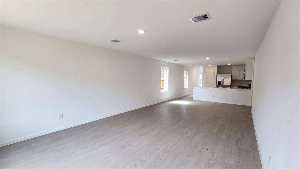 Family Room to Dining to Kitchen