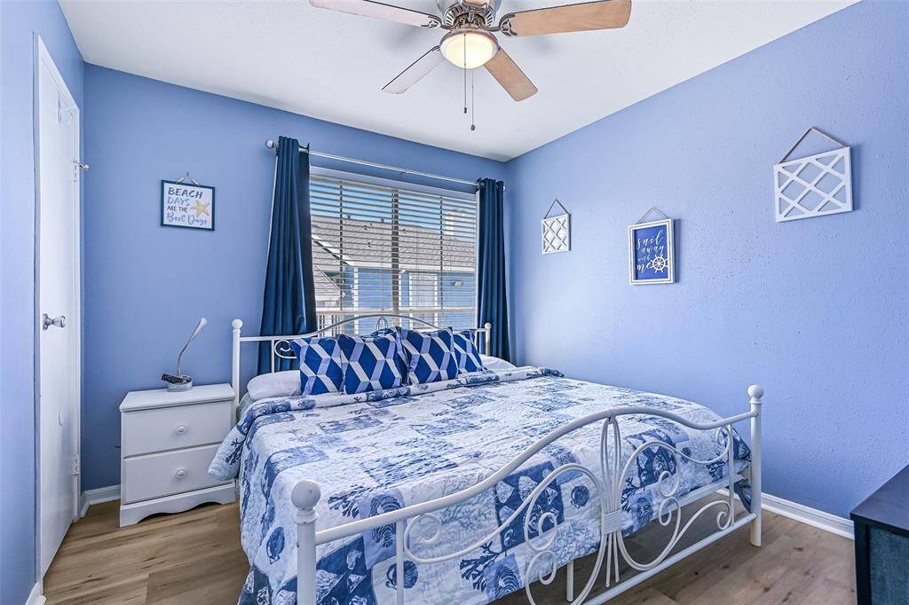 The first of two bedrooms, with this being the secondary bedroom.