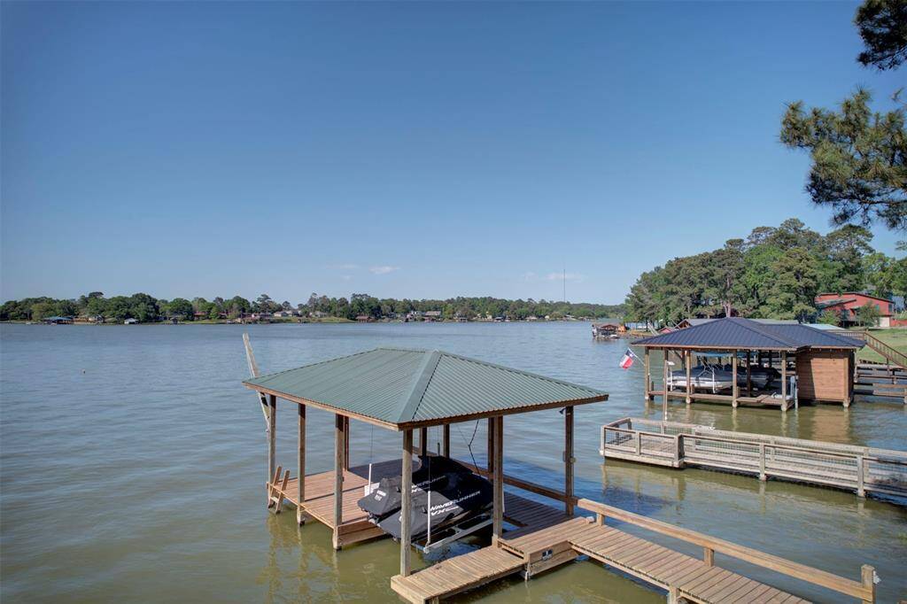 Dock built by Mosely Construction with their signature rope swing and ladder.