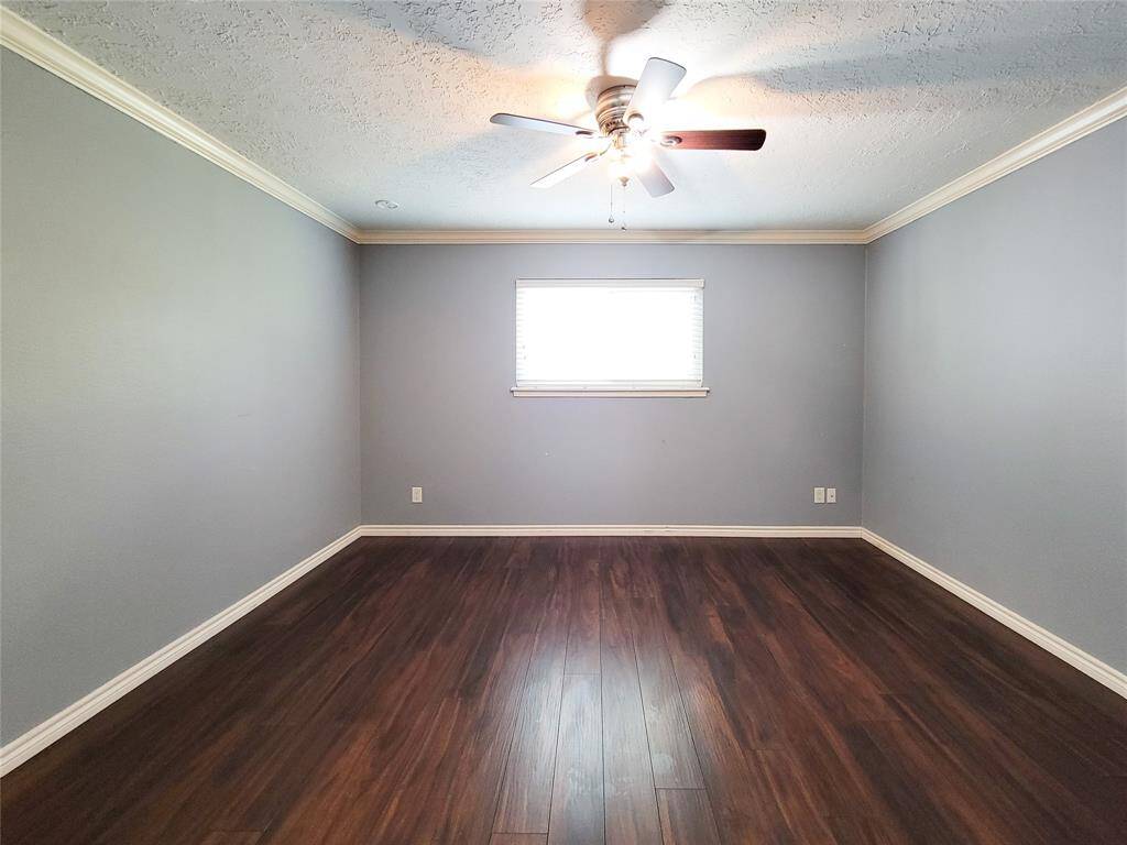One of the four spacious bedrooms