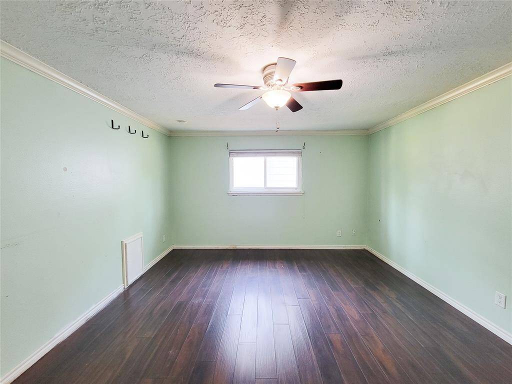 One of the four spacious bedrooms