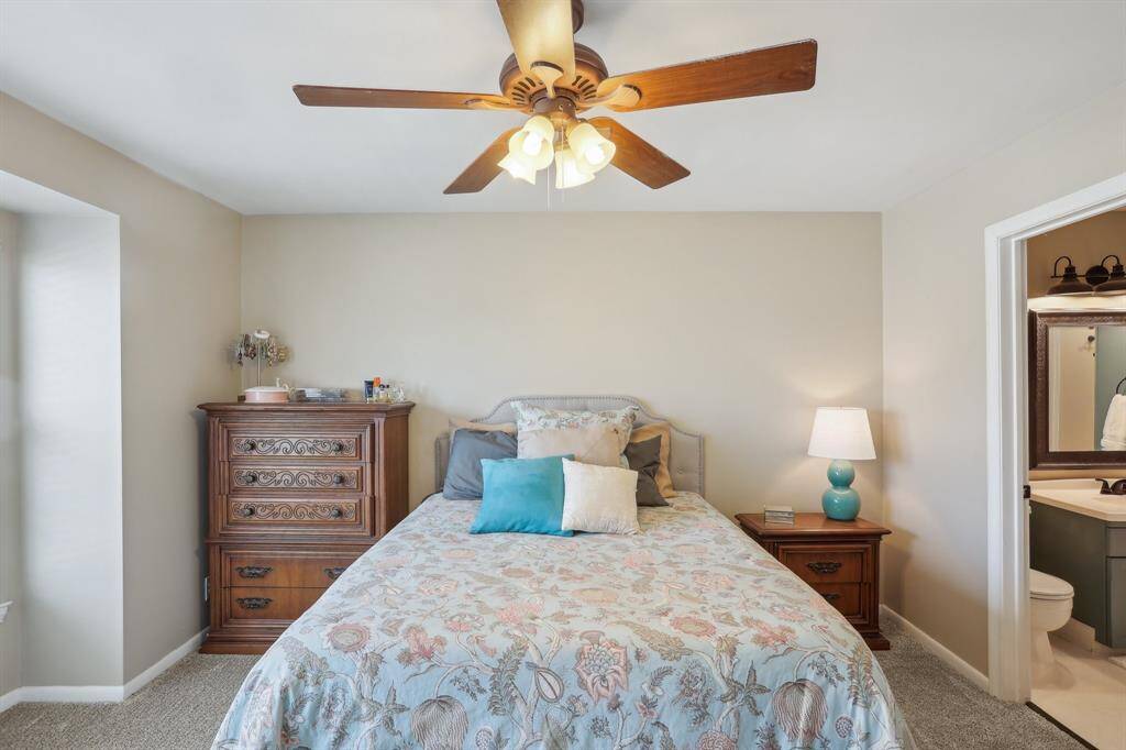 One of the two bedrooms upstairs.