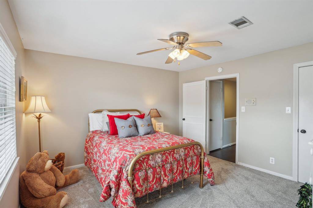 The other of the two bedrooms upstairs.