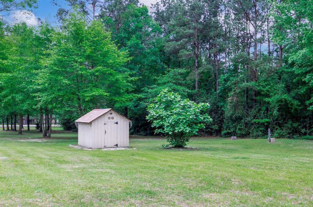 Recently built well house with a new pump