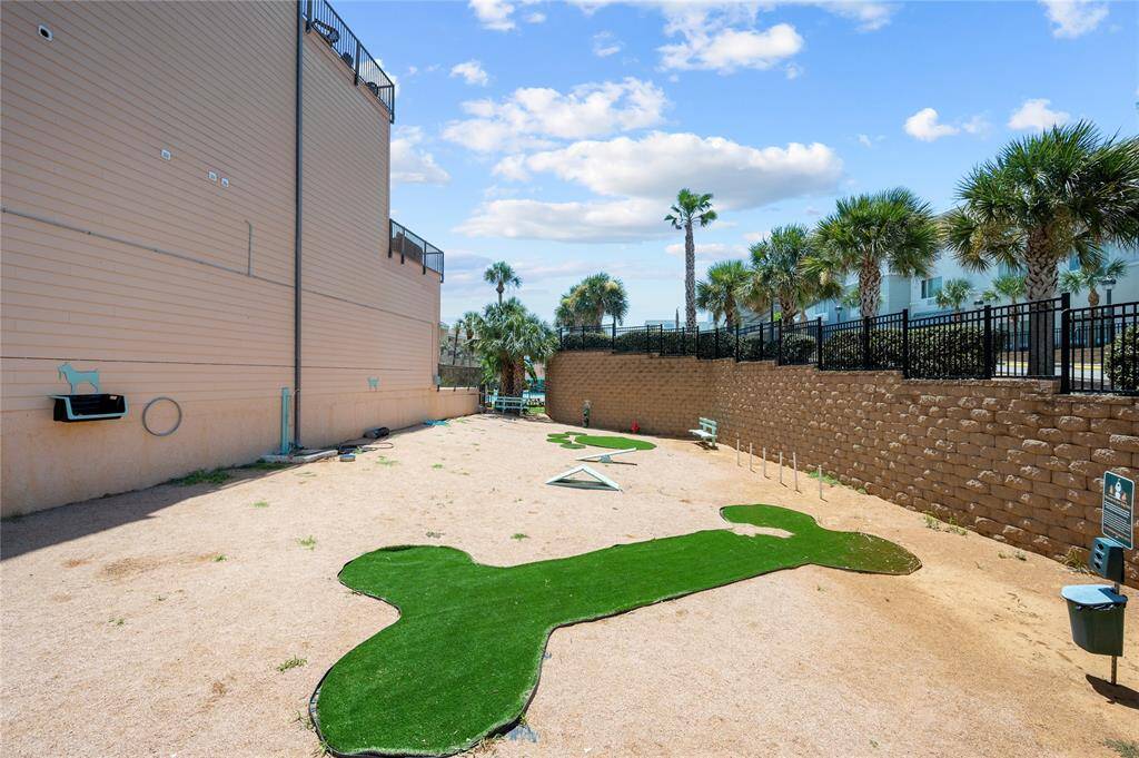 Fenced dog park