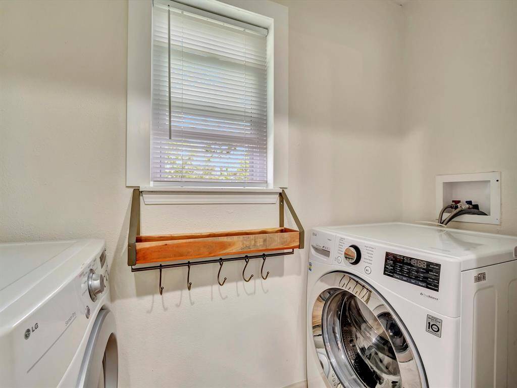 Laundry room off the kitchen