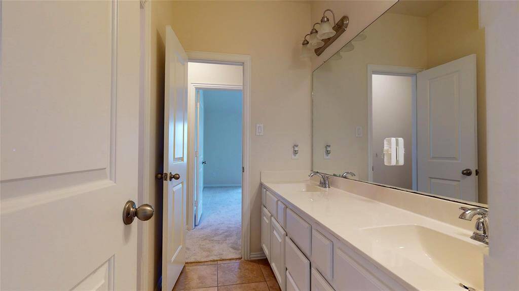 Jack and Jill bathroom on second floor