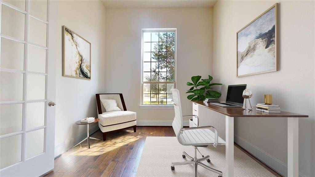 So much natural light in your home office