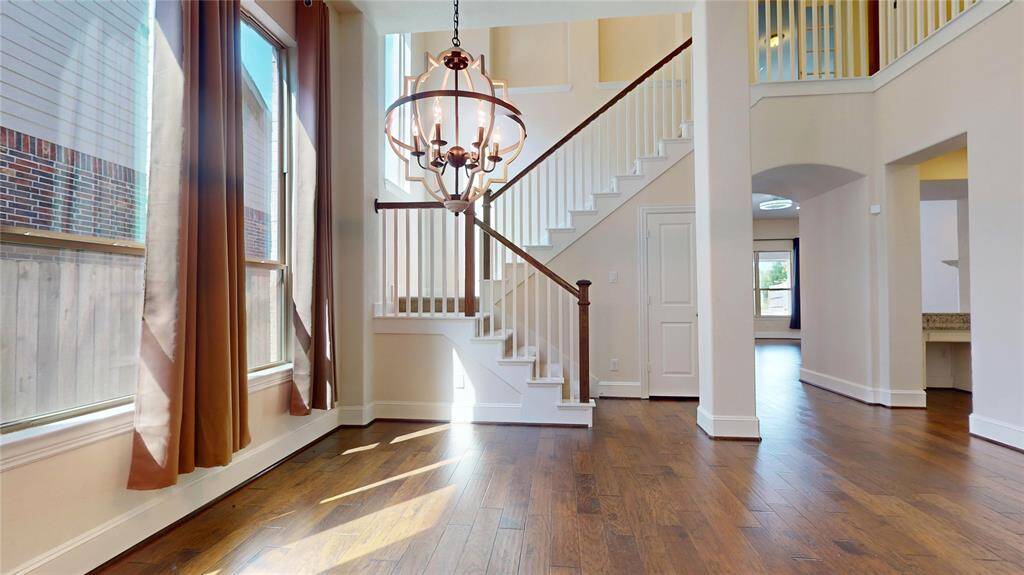 The formal dining area, can also become another sitting area
