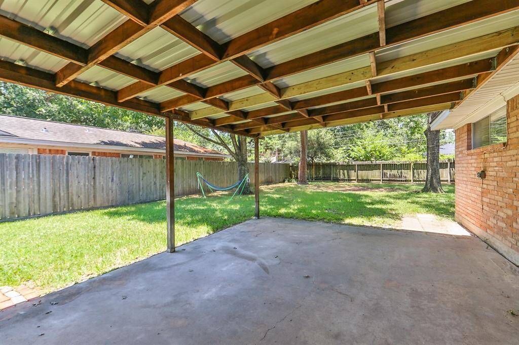 Covered patio