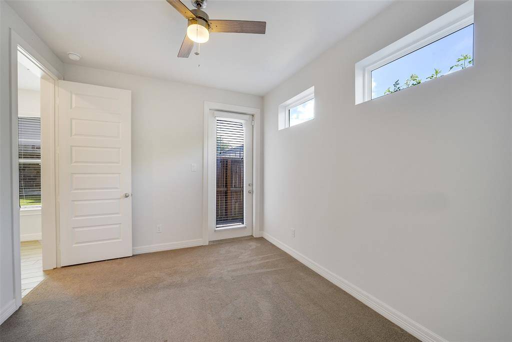 This 1st floor bedroom is perfect as a cozy guest room, a productive home office, a serene yoga studio, or your personal gym space. Designed for flexibility to fit your lifestyle.