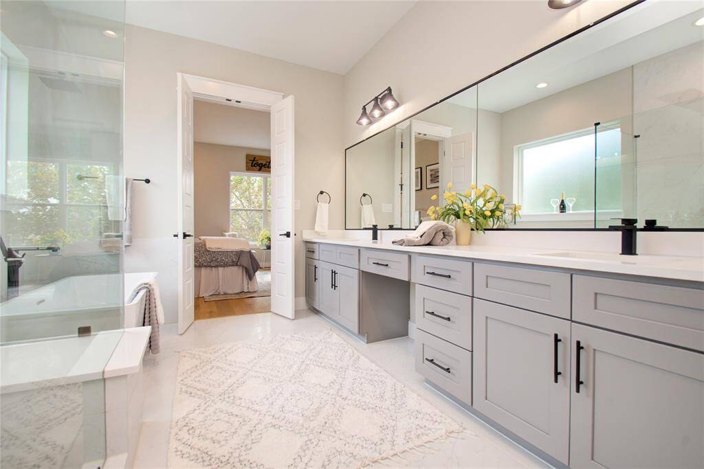 Large primary bath with a double shower!