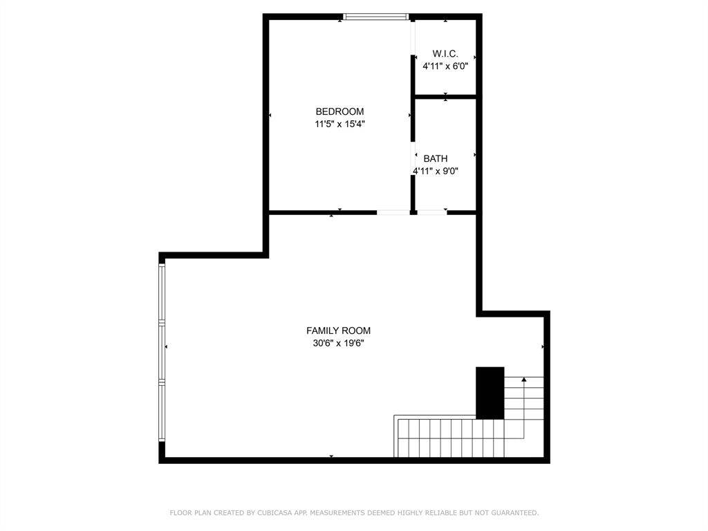 Second floor plan.