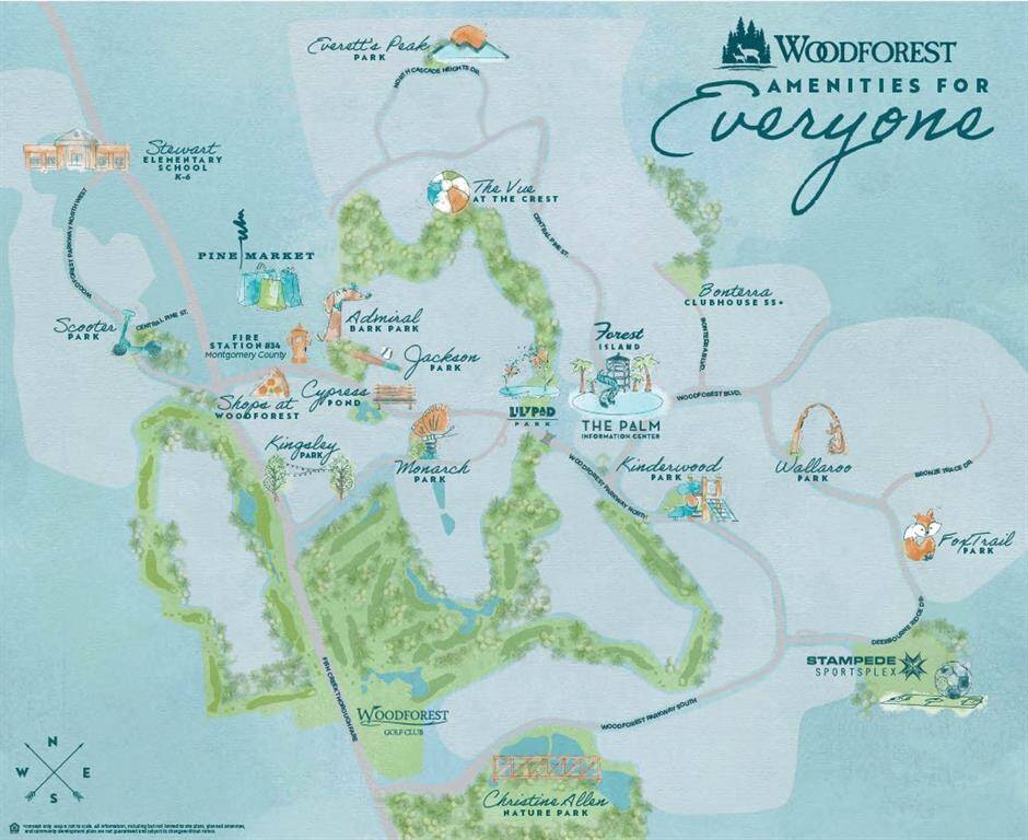 Woodforest amenities map.