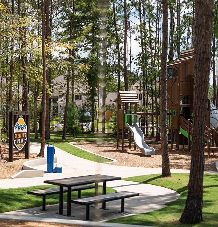 Many parks throughout the Woodforest community.