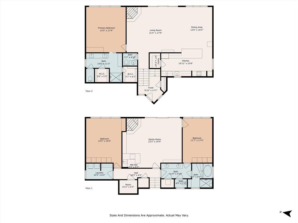 Floor plan of this home.