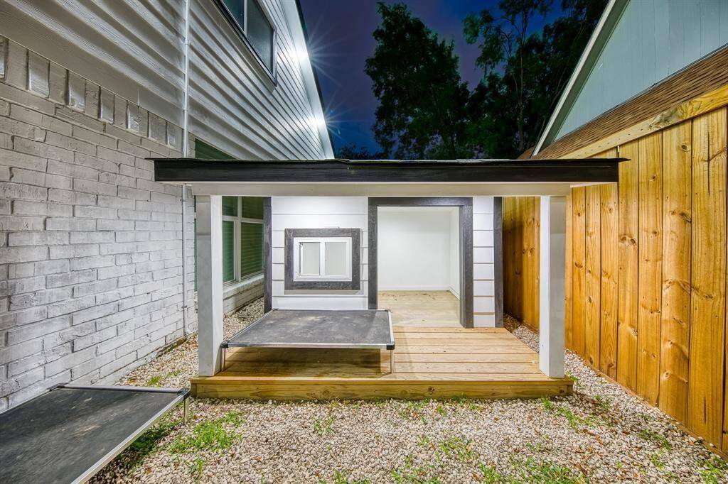 Pet house could be a storage shed or playhouse