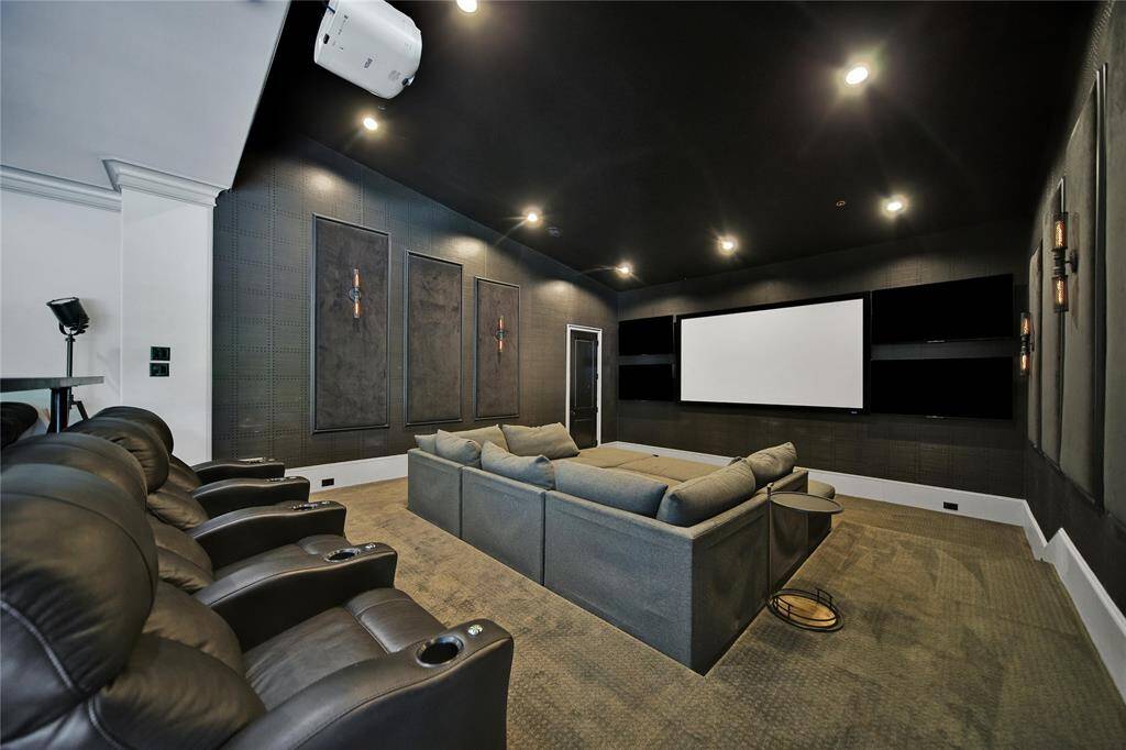 Media space perfect for movie night or watching the game with friends.