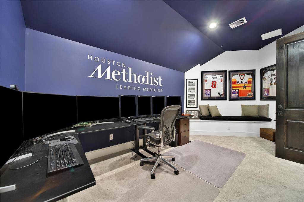 Upstairs office space.