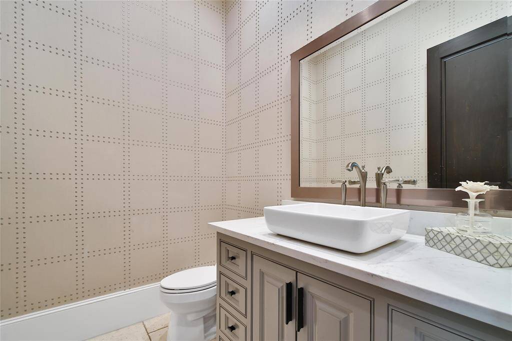 Downstairs half bathroom.