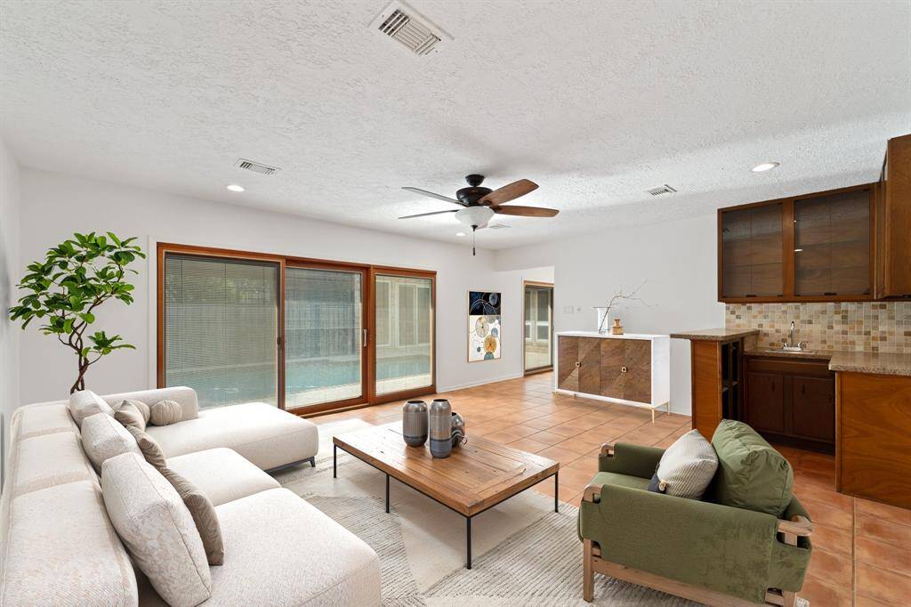 Family room - virtually staged