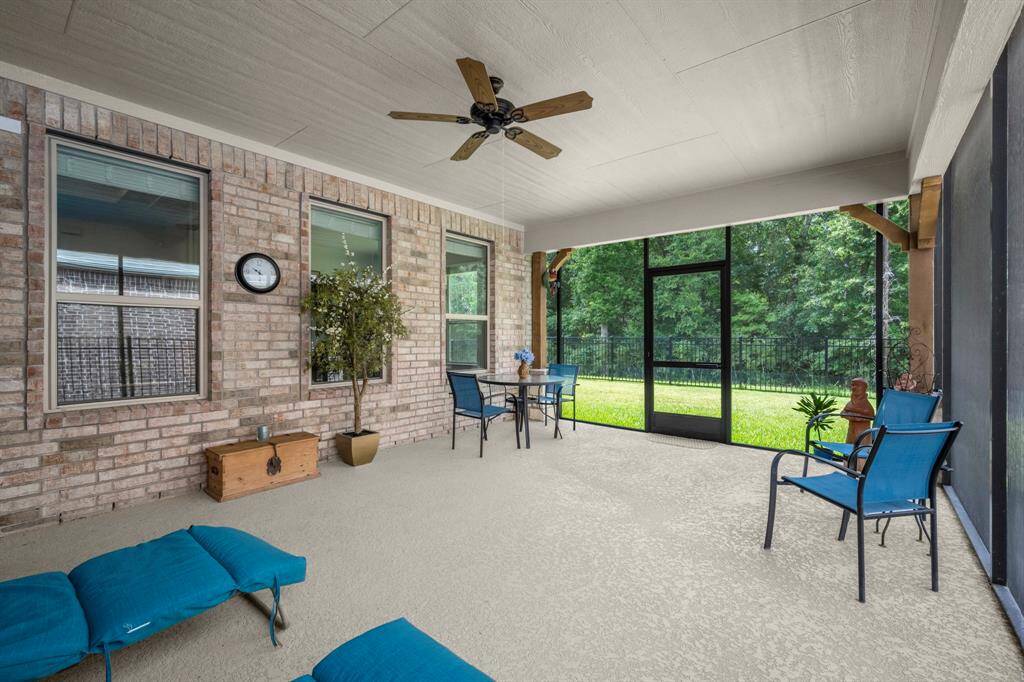 Screened patio