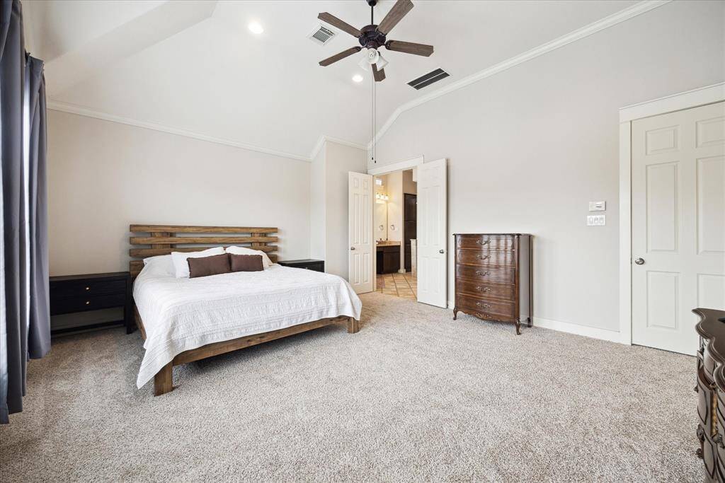 Room for a seating area or office and brand new carpet.