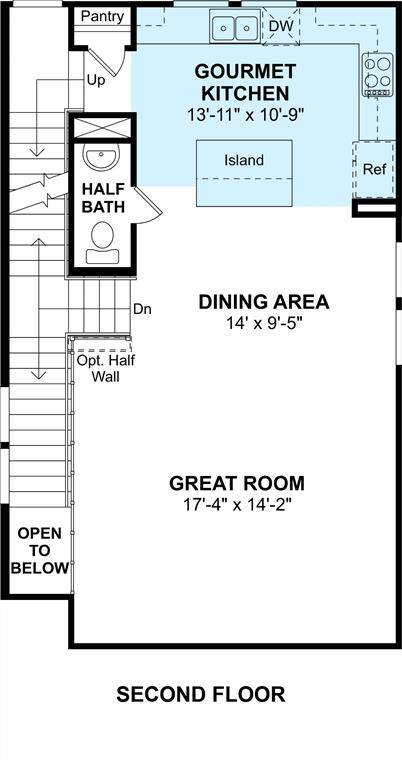 The Lincoln II floor plan by K. Hovnanian Homes. 2nd Floor shown. *Prices, plans, dimensions, features, specifications, materials, and availability of homes or communities are subject to change without notice or obligation.