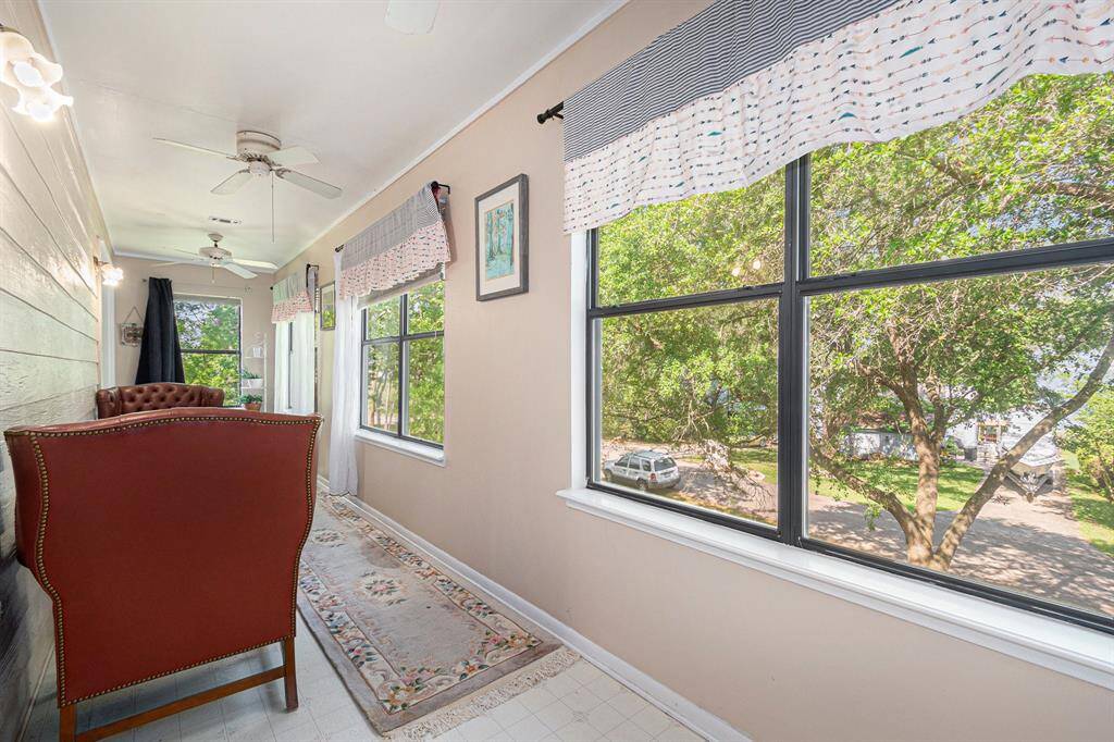 Elevated views from the enclosed balcony.