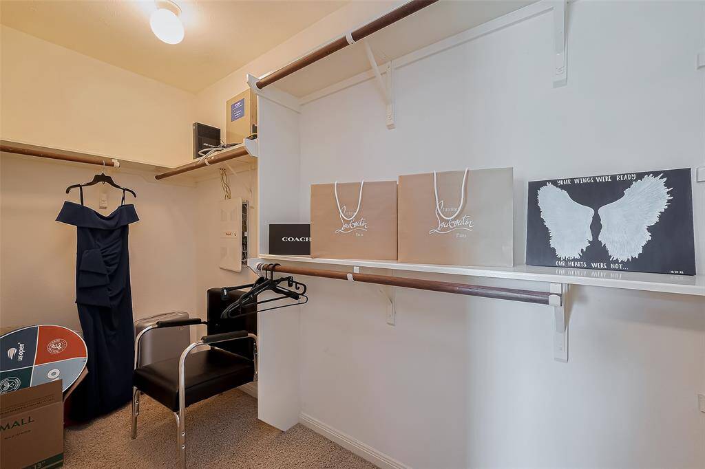 Large walk-in closet in Bedroom #4.