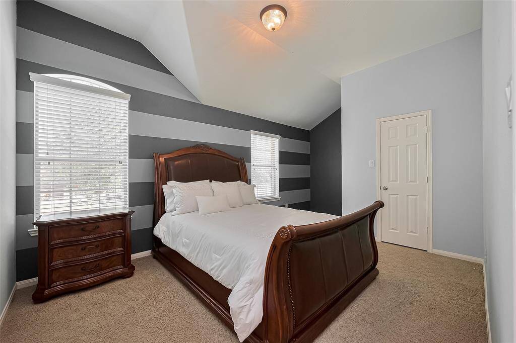 Bedroom #5 photoshopped to show what it would look like in more neutral paint.