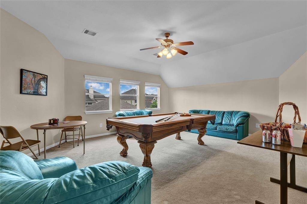 Upstairs gameroom
