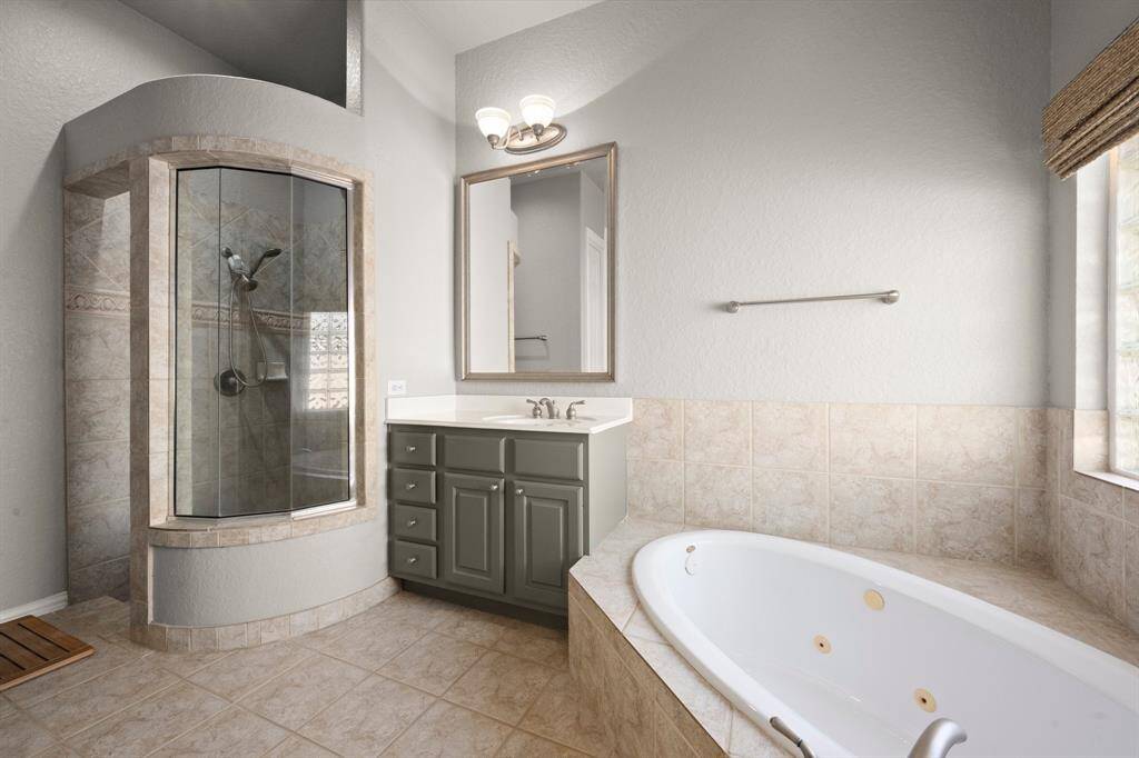 Primary Bath with relaxing soaking tub and Separate shower