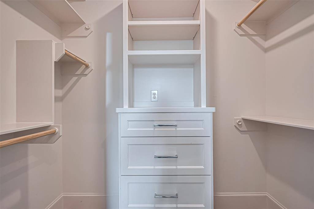 Walk-in closet for the 3rd bedroom.