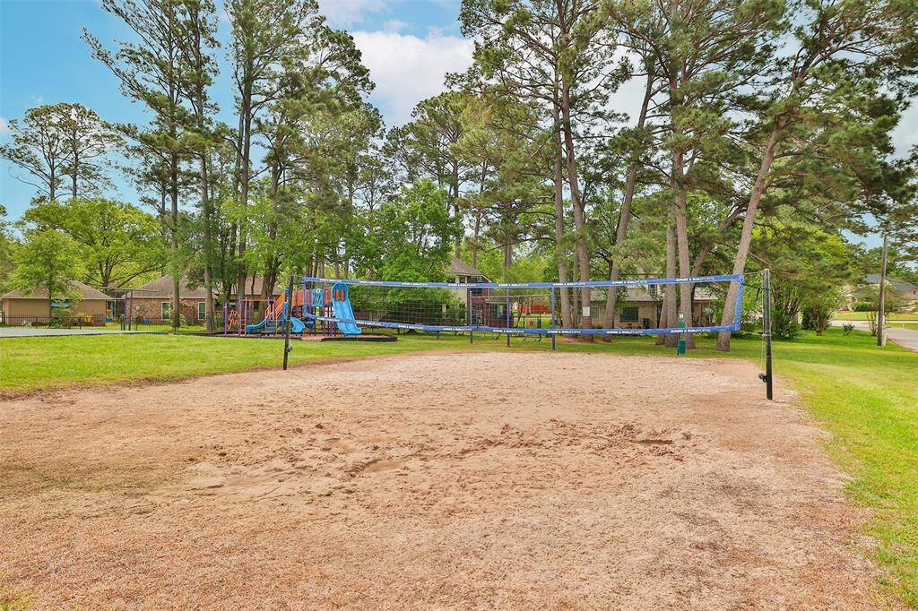 Community volleyball court