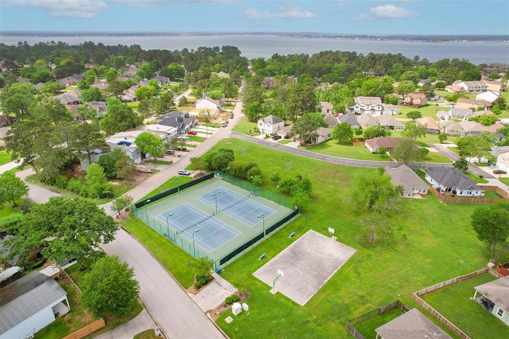 Aerial view of amenities