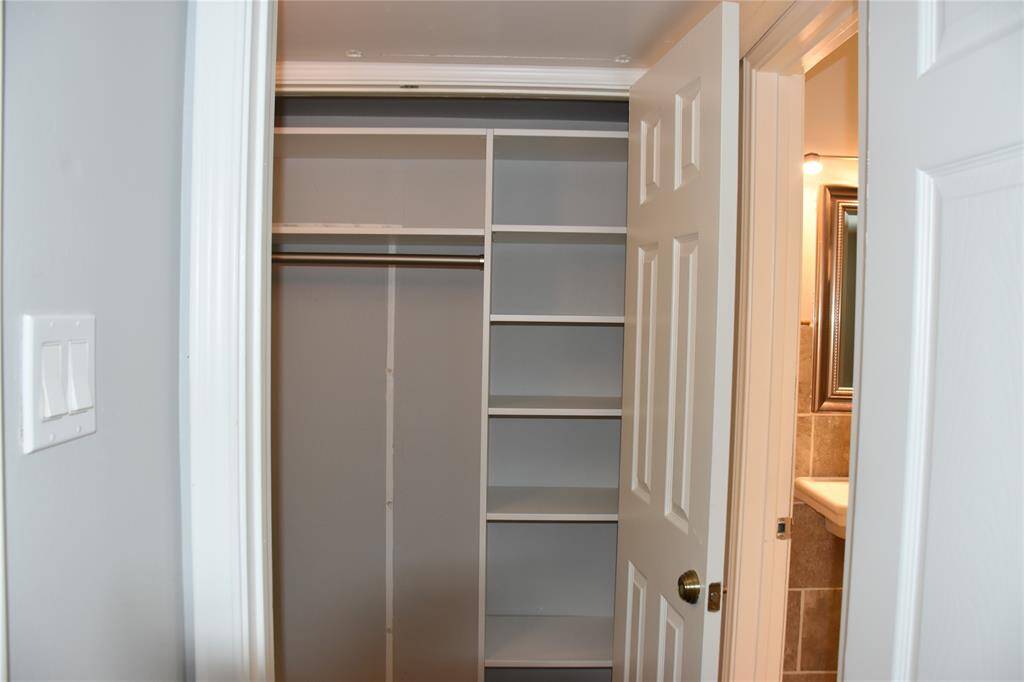 built-ins in the hall closet