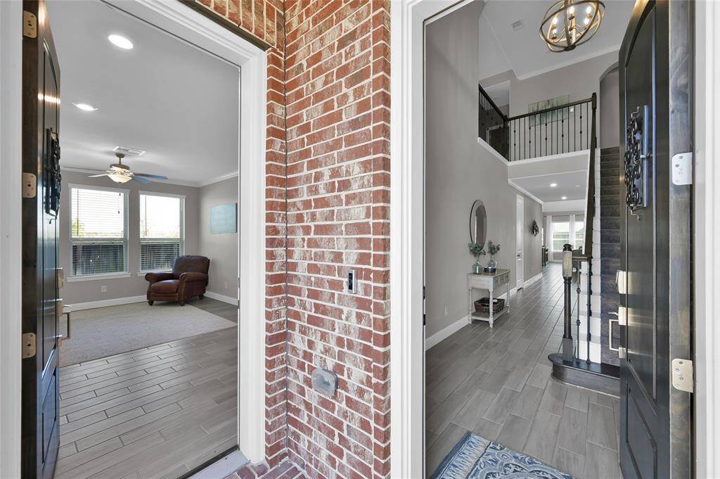 Front doors - The right entrance is into the main house and the left entrance is into the private quarters. Let's check out the main house first...
